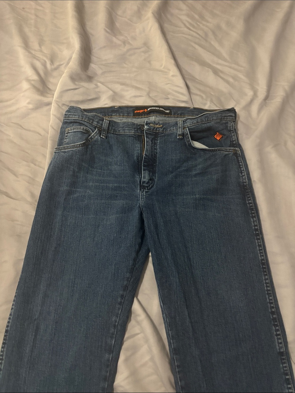 Wrangler Men's Dark Blue Straight Jeans